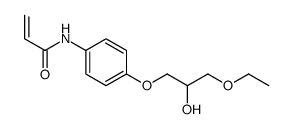 N-[4-(3-ethoxy-2-hydroxypropoxy)phenyl]prop-2-enamide结构式