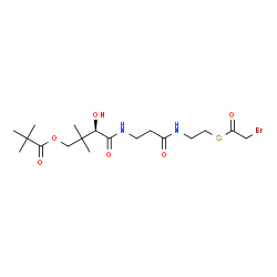 bromoacetyl-S-pantetheine 11-pivalate结构式