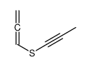 1-propa-1,2-dienylsulfanylprop-1-yne结构式