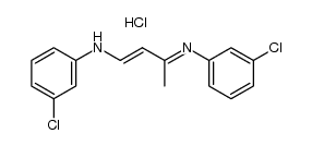 1-(m-chlorophenylamino)-3-(m-chlorophenylimino)-1-butene hydrochloride Structure