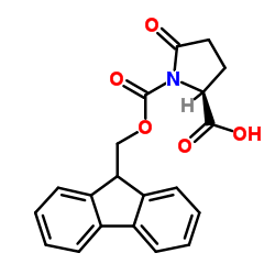 9-fluoroenylmethoxycarbonylpyroglutamate Structure