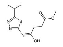 methyl 4-oxo-4-[(5-propan-2-yl-1,3,4-thiadiazol-2-yl)amino]butanoate Structure