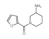 1-(2-呋喃并yl)哌啶-3-胺结构式