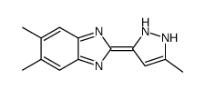 5,6-dimethyl-2-(5-methyl-1,2-dihydropyrazol-3-ylidene)benzimidazole结构式