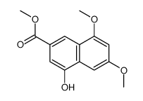 4-羟基-6,8-二甲氧基-2-萘羧酸甲酯结构式