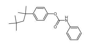 1-phenylcarbamoyloxy-4-(1,1,3,3-tetramethyl-butyl)-benzene Structure