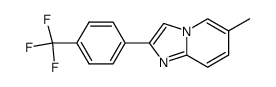 6-Methyl-2-(4-trifluoromethylphenyl)imidazo[1,2-a]-pyridine结构式