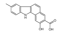 2-hydroxy-8-methyl-11H-benzo[a]carbazole-3-carboxylic acid结构式