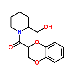 (2,3-Dihydro-benzo[1,4]dioxin-2-yl)-(2-hydroxyMethyl-piperidin-1-yl)-Methanone Structure