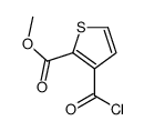 2-Thiophenecarboxylic acid, 3-(chlorocarbonyl)-, methyl ester (9CI) picture