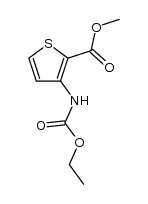 methyl 3-(ethoxycarbonylamino)-thiophene-2-carboxylate结构式