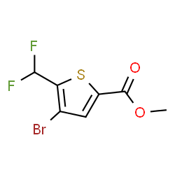 methyl 4-bromo-5-(difluoromethyl)thiophene-2-carboxylate structure