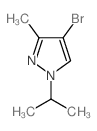 4-bromo-1-isopropyl-3-methyl-1H-pyrazole(SALTDATA: FREE)结构式