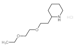 2-[2-(2-Ethoxyethoxy)ethyl]piperidine hydrochloride Structure