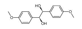 (-)-(2S,3S)-1,2-bis(4-methoxyphenyl)ethane1,2-diol结构式