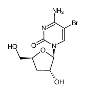 3'-deoxy-5-bromocytidine结构式