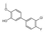 5-(3-chloro-4-fluorophenyl)-2-methoxyphenol Structure