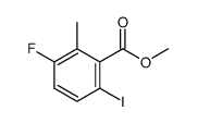 3-氟-6-碘-2-甲基苯甲酸甲酯结构式