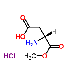 D-天冬酰胺甲酯盐酸盐结构式