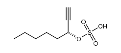 (R)-1-octyn-3-yl sulfate Structure