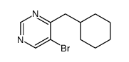 5-Bromo-4-(cyclohexylmethyl)pyrimidine Structure