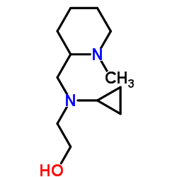 2-{Cyclopropyl[(1-methyl-2-piperidinyl)methyl]amino}ethanol Structure