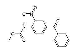 Methyl N-(4-benzoyl-2-nitrophenyl)carbamate Structure