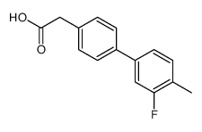 [4-(3-Fluoro-4-Methylphenyl)phenyl]acetic acid Structure