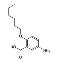 5-amino-2-hexoxybenzoic acid结构式