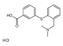 3-[2-[(dimethylamino)methyl]phenyl]sulfanylbenzoic acid,hydrochloride Structure