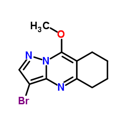 3-Bromo-9-methoxy-5,6,7,8-tetrahydropyrazolo[5,1-b]quinazoline Structure