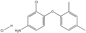 3-chloro-4-(2,4-dimethylphenoxy)aniline:hydrochloride结构式