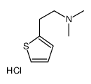 N,N-dimethyl-2-thiophen-2-ylethanamine,hydrochloride结构式