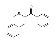 2-methylsulfanyl-1,3-diphenylpropan-1-one结构式