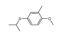 1-Methoxy-2-methyl-4-(isopropylthio)benzene Structure