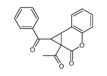 1a-acetyl-1-benzoyl-1a,7b-dihydro-1H-cyclopropa[c]chromen-2-one Structure