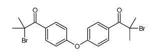 2-bromo-1-[4-[4-(2-bromo-2-methylpropanoyl)phenoxy]phenyl]-2-methylpropan-1-one Structure