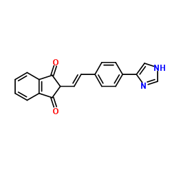 2-{(E)-2-[4-(1H-Imidazol-4-yl)phenyl]vinyl}-1H-indene-1,3(2H)-dione picture