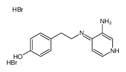 4-[2-[(3-aminopyridin-4-yl)amino]ethyl]phenol,dihydrobromide结构式