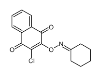 2-chloro-3-(cyclohexylideneamino)oxynaphthalene-1,4-dione结构式