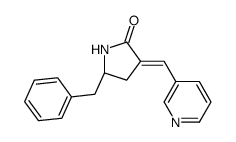 (5S)-5-benzyl-3-(pyridin-3-ylmethylidene)pyrrolidin-2-one Structure