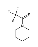 N-(2,2,2-trifluoro-1-thioxoethyl)-piperidine Structure