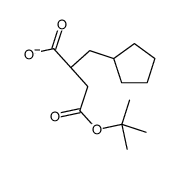 (R)-4-tert-butoxy-2-(cyclopentylmethyl)-4-oxobutanoic acid结构式