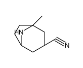 8-Azabicyclo[3.2.1]octane-3-carbonitrile,1-methyl-,(1R,3S,5S)-rel-(9CI) Structure