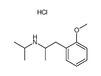 isopropyl-[2-(2-methoxy-phenyl)-1-methyl-ethyl]-amine, hydrochloride结构式