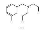 Benzenemethanamine,3-chloro-N,N-bis(2-chloroethyl)-, hydrochloride (1:1)结构式