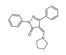 2,5-Diphenyl-4-(1-pyrrolidinylmethylene)-2H-pyrazol-3(4H)-one picture