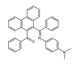 {10-[α-(4-dimethylamino-phenylimino)-benzyl]-[9]phenanthryl}-phenyl ketone结构式