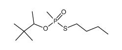 Methyl-phosphonothioic acid S-butyl ester O-(1,2,2-trimethyl-propyl) ester Structure