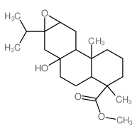 8a-Podocarpan-15-oic acid, 12a,13a-epoxy-8-hydroxy-13-isopropyl-, methyl ester (8CI)结构式